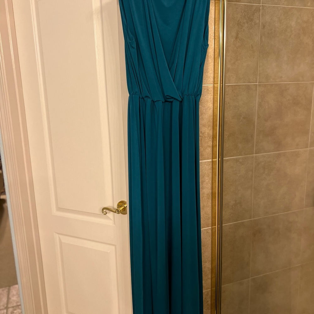 Elegant Teal Maxi Dress